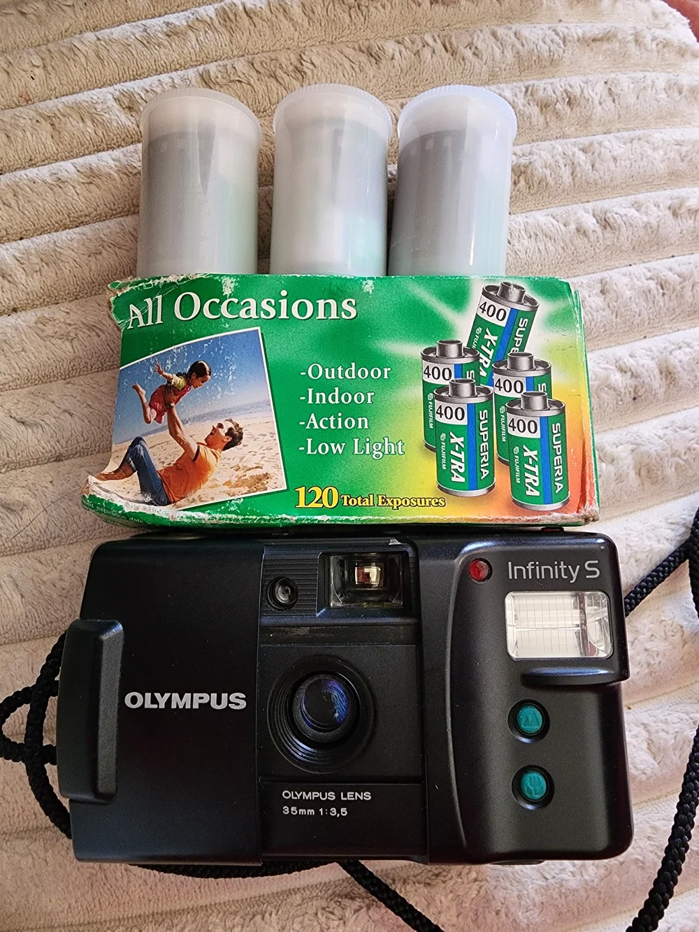 Olympus Infinity S 35mm Film Camera - Tested Works.